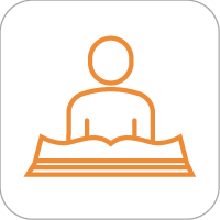  Icon of person reading a book